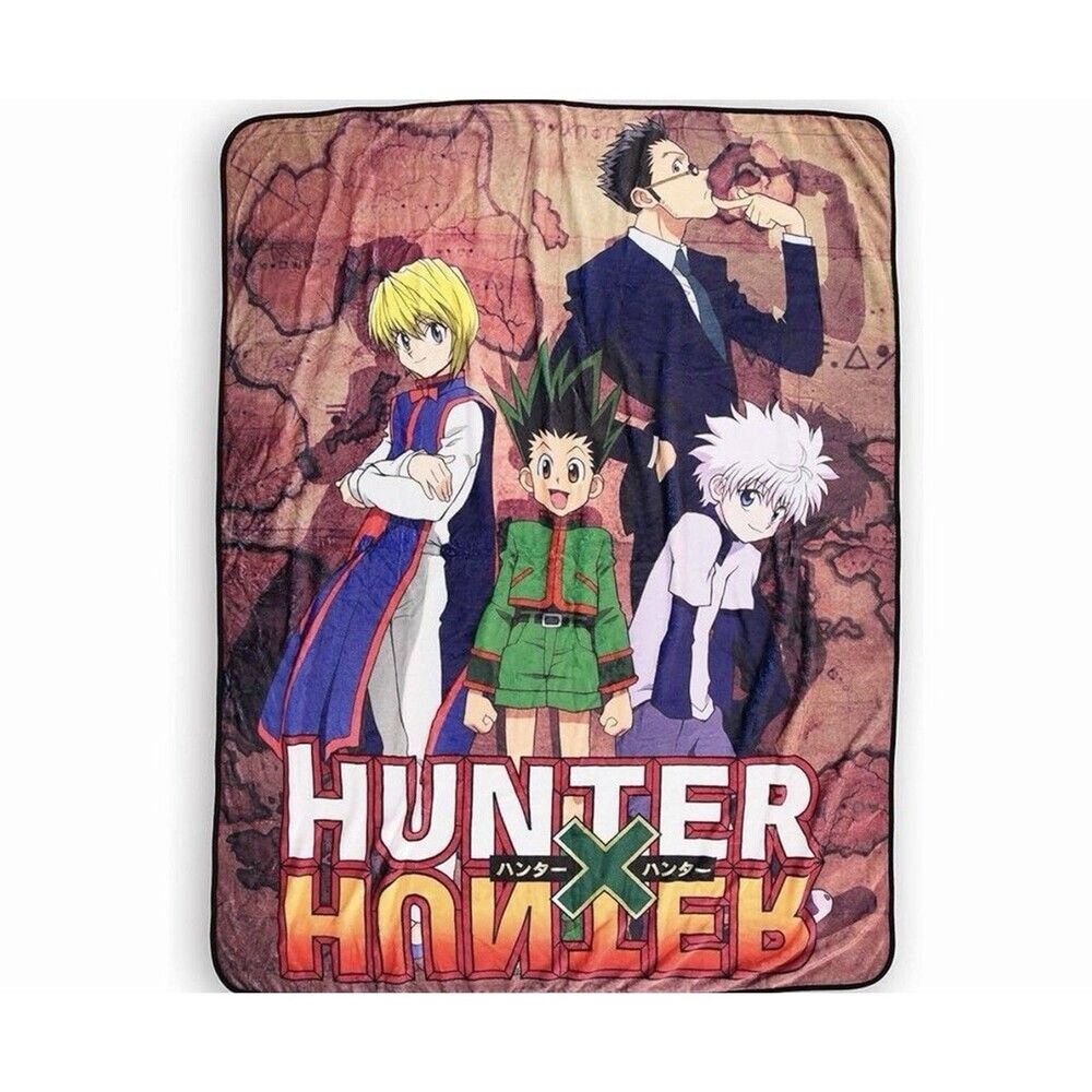 Hunter x Hunter Anime Fleece Throw Blanket 45x60 Main Characters Group Poster